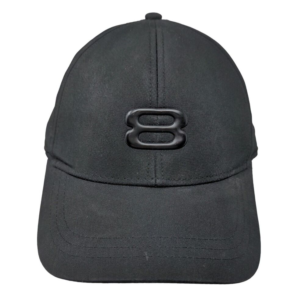 Layer 8 Logo Fitted Hat Black One Size 6 Panel Casual Outdoor